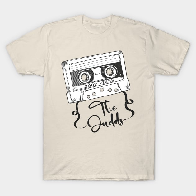 Good Vibes The Judds // Retro Ribbon Cassette T-Shirt by Stroke Line